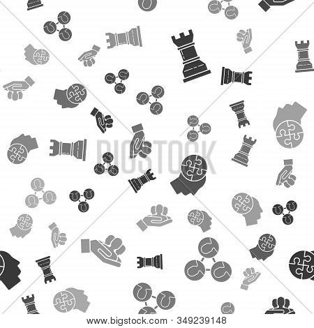 Set Business Strategy, Project Team Base, Human Head Puzzles Strategy And Project Team Base On Seaml