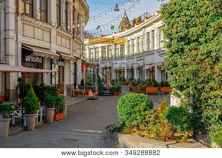 Tbilisi, Georgia 22 January 2020 - Famous Shardeni Street In Tbilisi