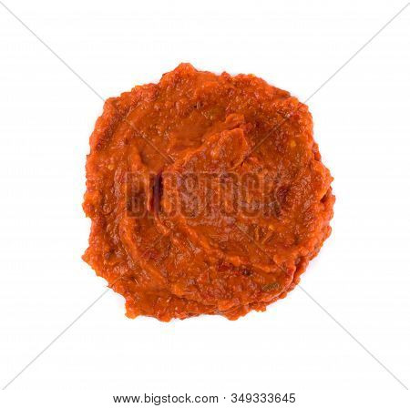 Ajvar Or Pindjur Orange Vegetable Spread Made From Bell Peppers