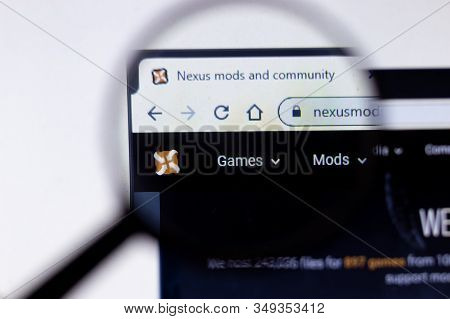 New York City, Usa - 5 February 2020: Nexus Mods Website Page Close Up, Illustrative Editorial