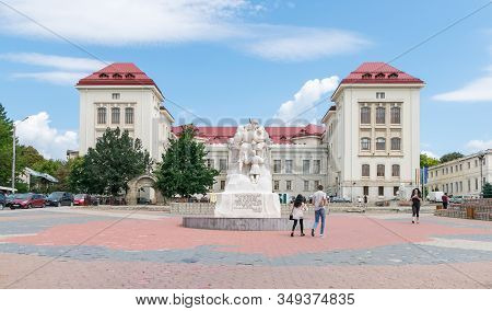 Iasi, Romania - August 6, 2019: University Of Medicine And Pharmacy 