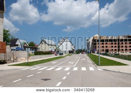 Zabljak, Montenegro - June 14. 2019. Zabljak - The Highest Mountain City In The North Of Country