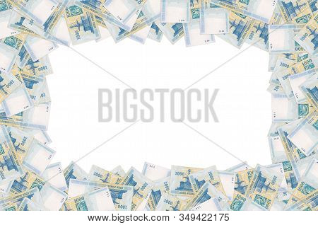 Visegrad Royal Fountain On Hungary 1000 Forint 2006 Banknote Pattern