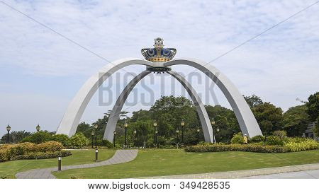 Johor Bahru, Malaysia- 27 Jan, 2020: Entrance Gate To Istana Bukit Serene (serene Hill Palace), The 