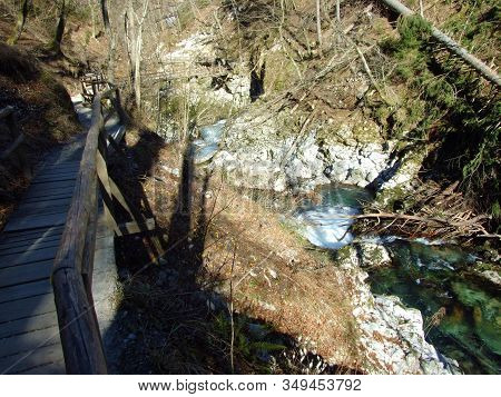 Vintgar Gorge Or Bled Gorge And Radovna River (soteska Vintgar Ali Blejski Vintgar In Reka Radovna) 