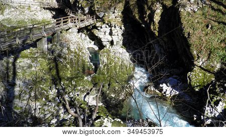 Vintgar Gorge Or Bled Gorge And Radovna River (soteska Vintgar Ali Blejski Vintgar In Reka Radovna) 