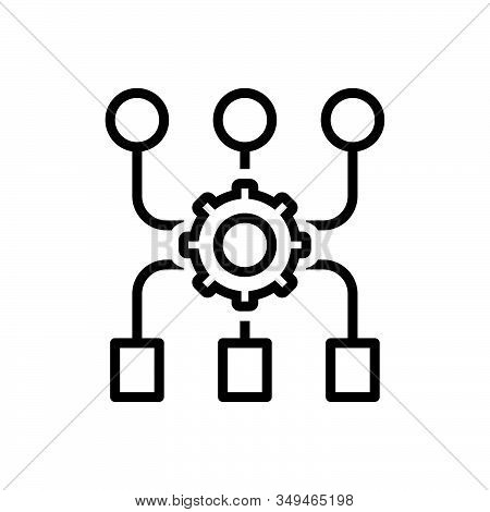 Black Line Icon For Promotion Increase Analysis Advertising Broadcast Notice Bullhorn Megaphone Mark