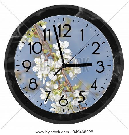 Daylight Saving Time. Dst. Wall Clock Going To Winter Time. Turn Time Forward. Abstract Photo Of Cha