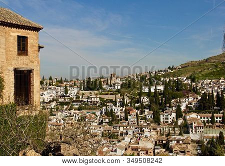 Summer View Of The Spanish City Of Granada