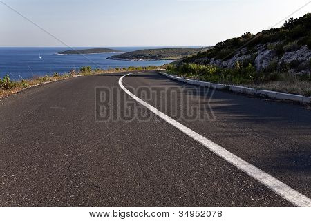 Coastline Road In The Adriatic
