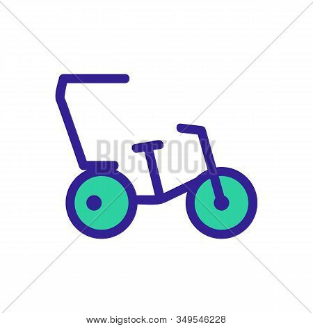 Taxi Icon Vector. Thin Line Sign. Isolated Contour Symbol Illustration