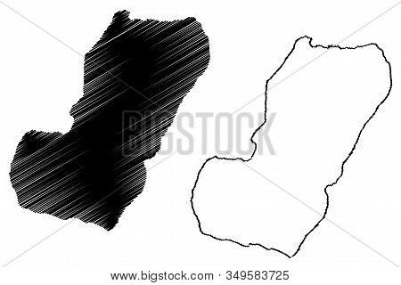 Bioko Island (republic Of Equatorial Guinea) Map Vector Illustration, Scribble Sketch Fernando Po Ma