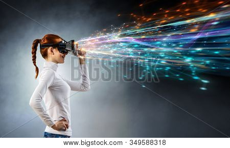 Future of virtual technology. Mixed media
