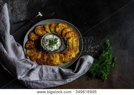 Traditional Ukrainian Dish Deruny
