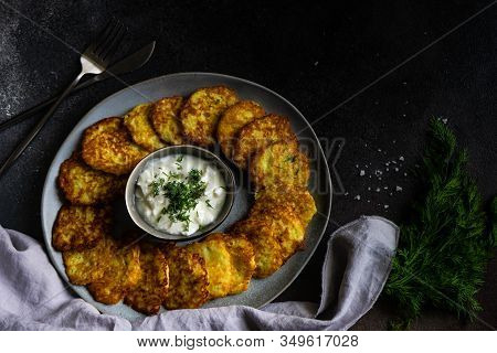 Traditional Ukrainian Dish Deruny