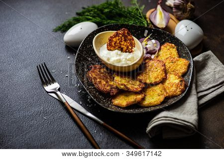 Traditional Ukrainian Dish Deruny