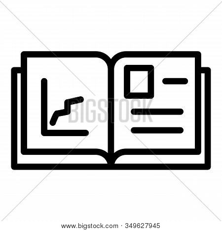 Brand Open Book Icon. Outline Brand Open Book Vector Icon For Web Design Isolated On White Backgroun