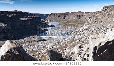 캐년 Jokulsargljufur, 아이슬란드