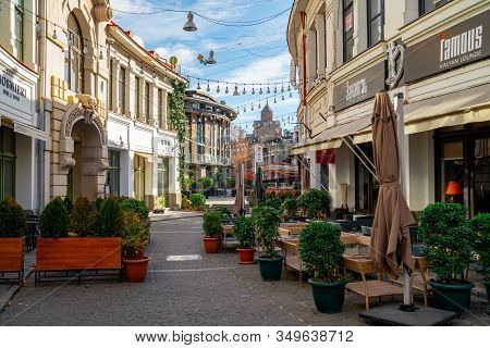 Tbilisi, Georgia 22 January 2020 - Famous Shardeni Street In Tbilisi