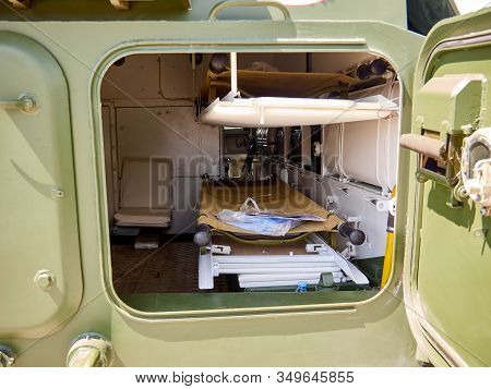 Astana, Kazakhstan - May 25, 2018: Armored Personnel Carrier Btr-80a At The Kadex Exhibition