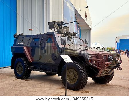 Astana, Kazakhstan - May 25, 2018: Cobra-2 Infantry Mobility Vehicle At The Kadex Exhibition