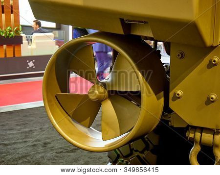 Astana, Kazakhstan - May 25, 2018: Armored Personnel Carrier Arma By Otokar At The Kadex Exhibition
