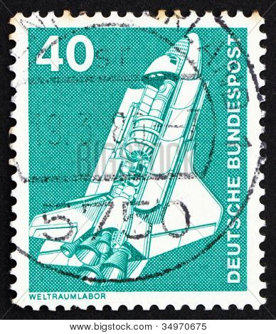 Frimærke Tyskland 1975 Space Shuttle