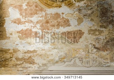 Magdalena, Buenos Aires / Argentina; Jan 7, 2016: Detail Of Santa Maria Magdalena Parish, Deteriorat