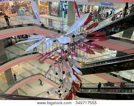 Kiev, Ukraine - October 03, 2019: Interior Of The Gulliver Shopping Mall And Office Center In The Ce