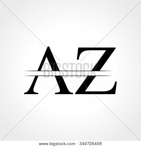 Initial Az Letter Logo With Creative Modern Business Typography Vector Template. Creative Abstract L