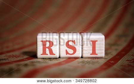 Rsi - Relative Strength Index Acronym Concept On Cubes