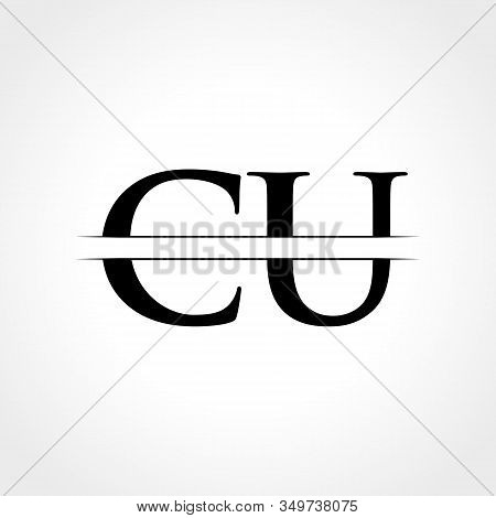 Initial Cu Letter Logo With Creative Modern Business Typography Vector Template. Creative Abstract L