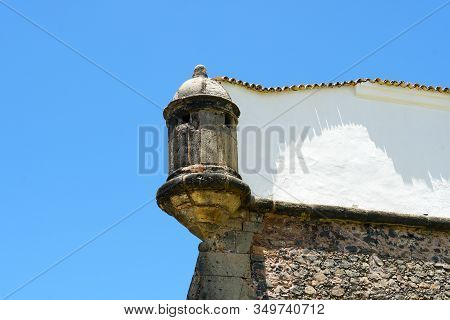 Farol Da Barra, Barra Lighthouse, In Salvador, Bahia, Brazil. The Historic Architecture Of Salvador 