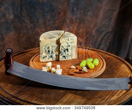 Gorgonzola Piccante Italian Blue Cheese, Made From Unskimmed Cows Milk