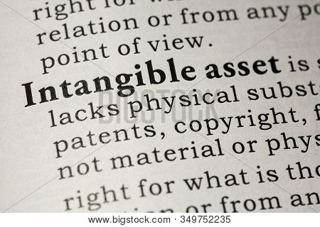 Fake Dictionary, Dictionary Definition Of Intangible Asset.