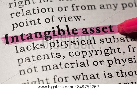 Fake Dictionary, Dictionary Definition Of Intangible Asset.