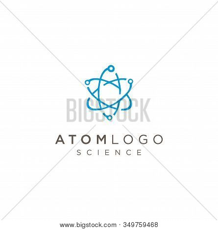 Atom Logo, Molecule Vector Icon Stock Vector,illustration Of Formula, Illustration