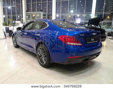 The Premium Car Hyundai Genesis Was G70 At The Hyundai Motor Show On February 05, 2020 In Russia, Ka