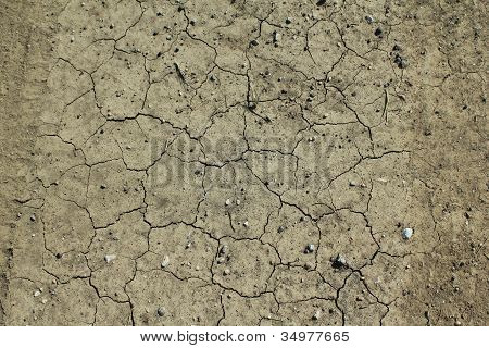Tierra agrietada