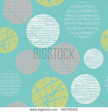 Abstract Pastel Seamless Repeat Pattern. Perfect For Folk Modern Backgrounds, Wallpaper, Invitations