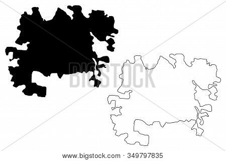 Gaziantep City (republic Of Turkey, Anatolia) Map Vector Illustration, Scribble Sketch City Of Antep