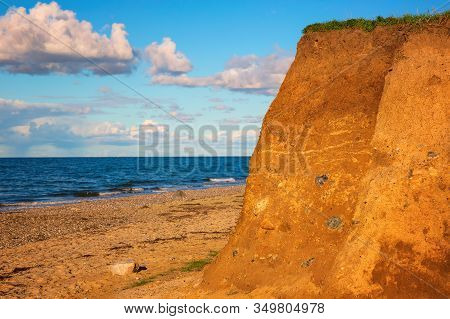 Soil Profile Of A Cambisol Or Inceptisol Formed Of Till On A Cliff At The Baltic Sea Near Heiligenha