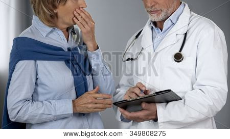 Doctor Informing Lady About Her Sick Relative, Woman Shocked At Bad News