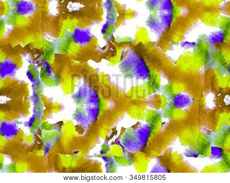 Rectangle Geo Rapport. Ethnic Seamless Pattern. Classic Blue And Green Traditional Spalier Texture. 