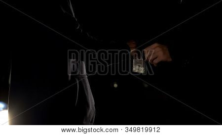 Business Person Buying Amphetamine From Street Dealer, Smuggling, Addiction