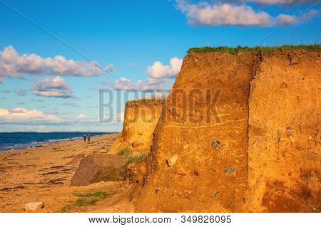 Soil Profile Of A Cambisol Or Inceptisol Formed Of Till On A Cliff At The Baltic Sea Near Heiligenha