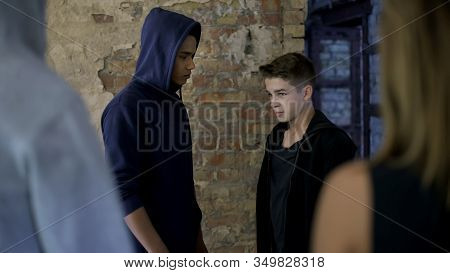 High School Student Bullying Junior, Humiliation, Aggression Against Weaker