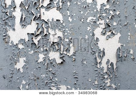 Verf peeling close-up achtergrond.