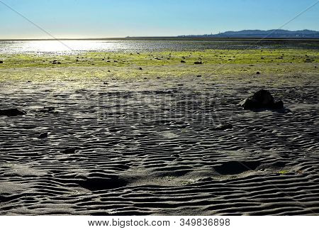 Sand In Dublin Bay In Sandymount Irishtown Nature Park