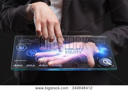 The Concept Of Business, Technology, The Internet And The Network. A Young Entrepreneur Working On A